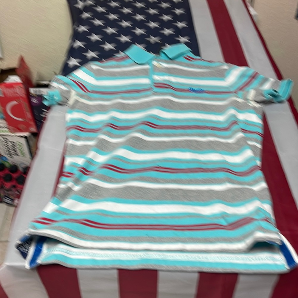 SUPERDRY MENS COLLAR STRIPED MEDIUM SMALL SHIRT